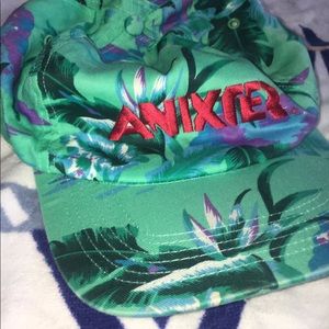 Vintage Anixter  floral hat cap